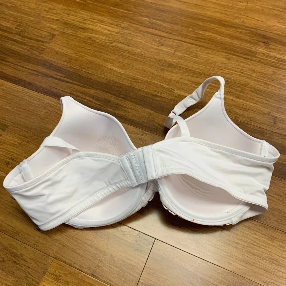 Playtex White Bra 4594 Womens Size 44C Comfort Full‎ Coverage Adjustable Straps